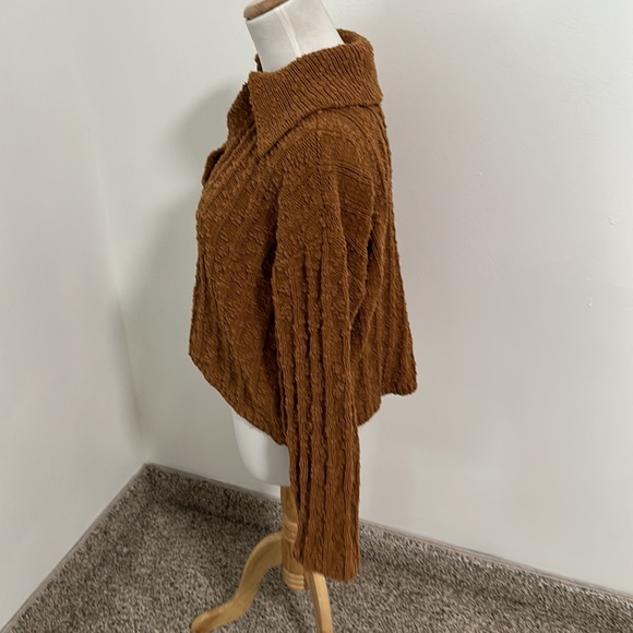 😊 Lush Oversized Collared Sweater - Picture 2 of 5